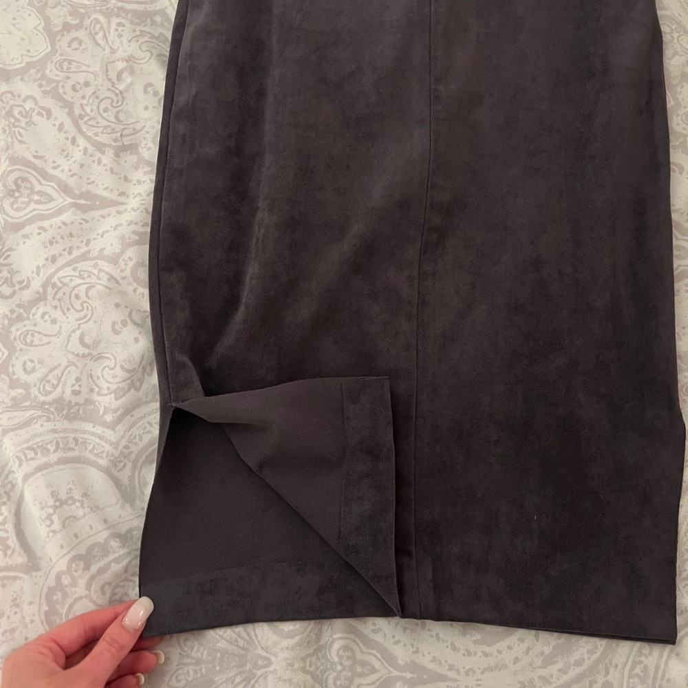Aritzia suede pencil skirt